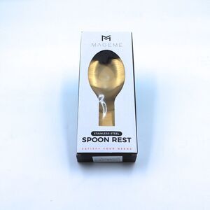 Stainless Steel Gold Spoon Rest For Stove top and Kitchen Counter